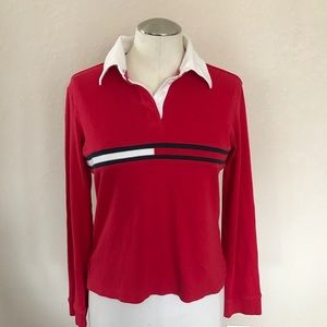 Tommy Hilfiger Collared Logo Flag 90s Vintage VTG